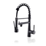 stainless steel pull down kitchen faucet with 2 spray modes